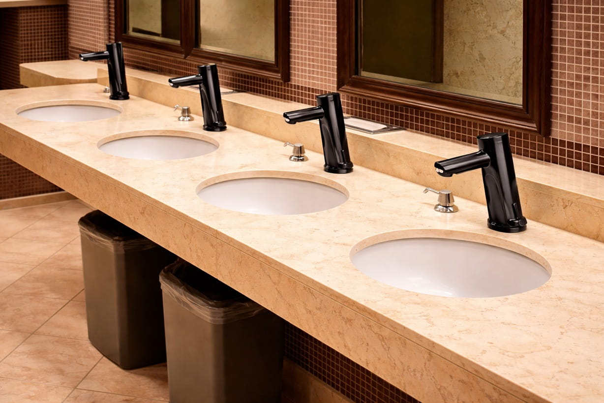 Marble black faucets